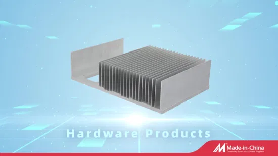 Perfiles de aluminio industriales de China Extrusión de disipador de calor de aluminio electrónico
